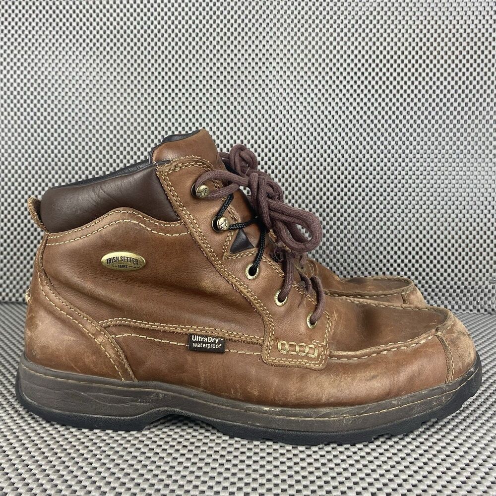 Red Wing Irish Setter Hunt 3876 Boots 11 Brown Leather Waterproof Work Boots